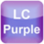 lc dark purple theme android application logo